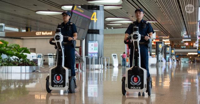 Singapore Robot Police Patrol Housing