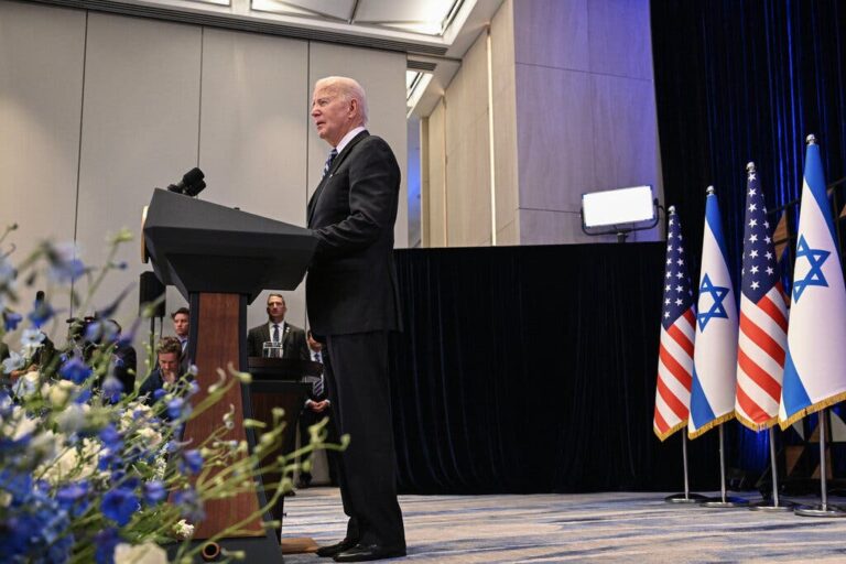 Biden urges Congress to end impasse and send aid to Israel and Ukraine