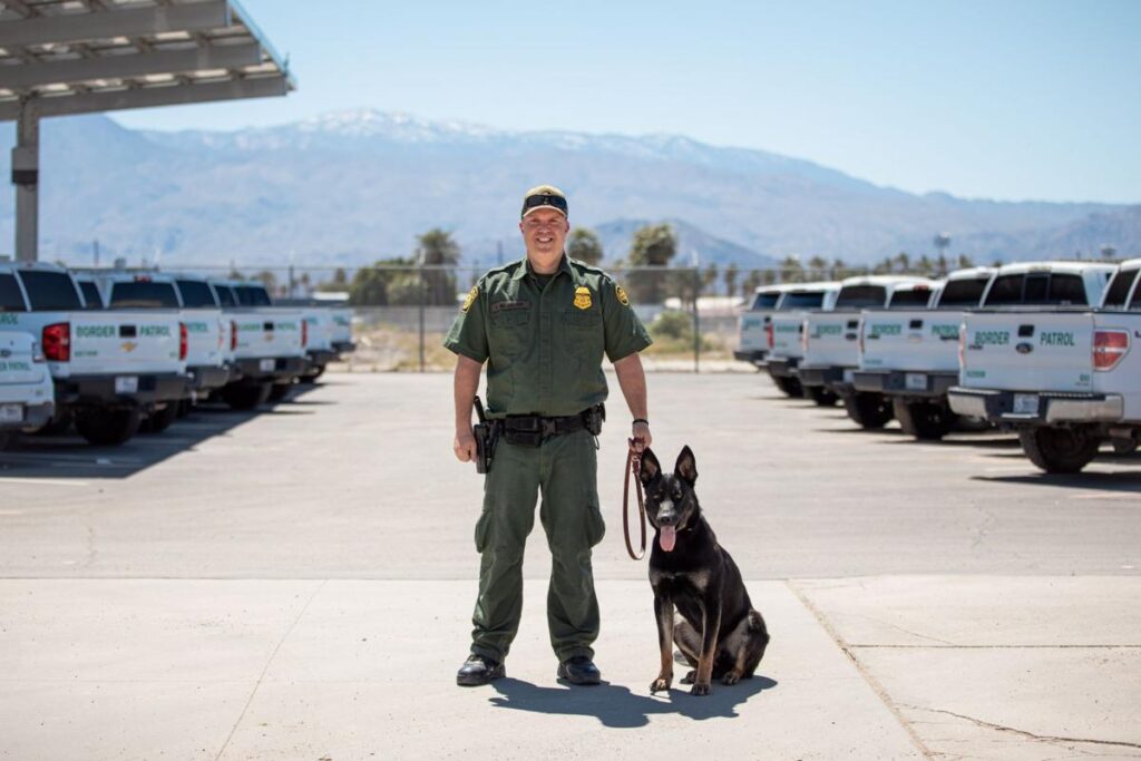 K 9 Team From U S Customs And Border Protection