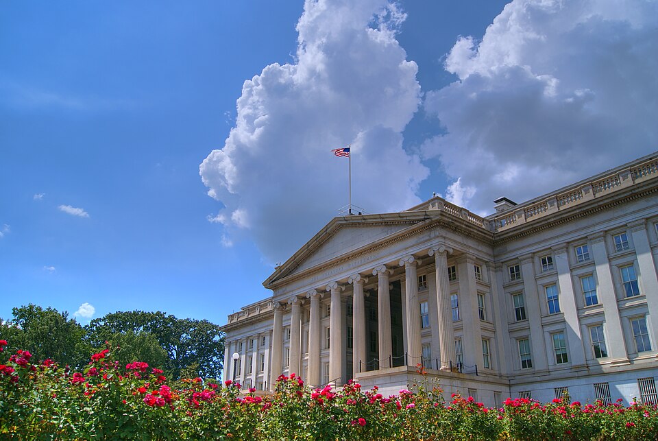 U S Treasury Department Building