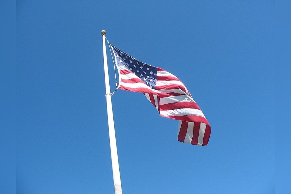 American Flag Waving